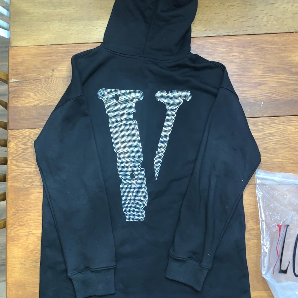 Vlone X Swarovski Friends Rhinestone Hoodie